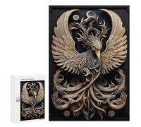 300 PCS Puzzle for Adults God Phoenix Art Deco Adult Jigsaw Puzzle Relaxing Games Birthday Present Unique Birthday And Xmas Gifts 300 PCS