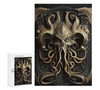 300 PCS Puzzle For Adults Golden Cthulhu Monarch Jigsaws for Adults Puzzle Improve Memory Wishlist with Santa Claus Stress Reduction Gifts 300 PCS