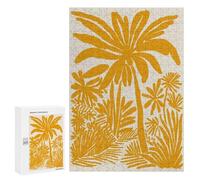 300 PCS Puzzle For Adults Golden Palm Trees Jigsaws for Adults Puzzle Improve Memory Wishlist with Santa Claus Stress Reduction Gifts 300 PCS