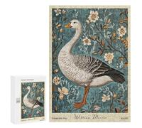 300 PCS Puzzle for Adults Goose William Morris Floral Puzzle For Teenagerss Improve Memory Fun Activities at Home Stress Reduction Gifts 300 PCS