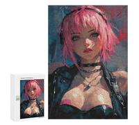 300 PCS Puzzle for Adults Haruno Sakura Biker Style Puzzle For Teenagers Improve Memory Every Piece Is Unique - Learning Educational Toys 300 PCS