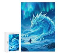 300 PCS Puzzle for Adults Ice Dragon Encounter Puzzle For Teenagers Improve Memory Every Piece Is Unique - Learning Educational Toys 300 PCS