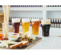 300 pcs Puzzle for Adults Jigsaw Puzzles Hard Challenging Difficult Family Cool Large Four Glasses Different Craft Beer Puzzles for Adults