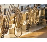300 pcs Puzzle for Adults Jigsaw Puzzles Hard Challenging Difficult Family Cool Large Rigging Ropes Old Sailing Ship Tied Along Deck Puzzles for Adults