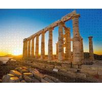 300 pcs Puzzle for Adults Jigsaw Puzzles Hard Challenging Difficult Family Cool Large Temple Poseidon at Sounion Greece Puzzles for Adults