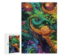 300 PCS Puzzle For Adults Jungle Acid Wall 2 Jigsaws for Adults Puzzle Improve Memory Wishlist with Santa Claus Stress Reduction Gifts 300 PCS