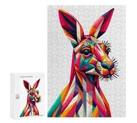 300 PCS Puzzle For Adults Kangaroo Wpap Pop Art Jigsaws for Adults Relax Games Pattern Assembly Deal As Gifts for The Whole Family 300 PCS