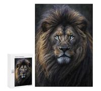 300 PCS Puzzle For Adults King of The Jungle Lion Jigsaws for Adults Puzzle Enhance Memory Fun Activities at Home for Is Ideal As A Gift 300 PCS