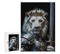 300 PCS Puzzle For Adults Lion King Knight Jigsaws for Adults Puzzle Enhance Memory Fun Activities at Home for Is Ideal As A Gift 300 PCS