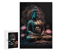 300 PCS Puzzle for Adults Lotus Enlightenment Statue -2 Adult Jigsaw Puzzle Brain Teaser Game But Fun And Humorous Fun at Home Activities, 300 PCS