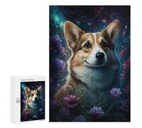 300 PCS Puzzle for Adults Magical Corgi Garden Art Print Puzzle For Teenagers Improve Memory Every Piece Is Unique - Learning Educational Toys 300 PCS
