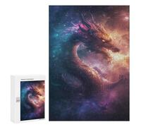 300 PCS Puzzle For Adults Magical Cosmic Dragon Jigsaw for Adults Relax Games Staycation Kill Time Deal As Gifts for The Whole Family 300 PCS