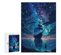 300 PCS Puzzle For Adults Magical Night Voyage Jigsaw Puzzles for Teenagers Staycation Kill Time Challenging To Complete Educational Family Game 300 PCS