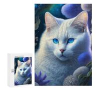 300 PCS Puzzle For Adults Magical Oceanic Cat Portrait Jigsaws for Adults Puzzle Enhance Memory Fun Activities at Home for Is Ideal As A Gift 300 PCS