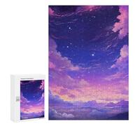 300 PCS Puzzle For Adults Magical Twilight Sky Jigsaws for Adults Puzzle Improve Memory Wishlist with Santa Claus Stress Reduction Gifts 300 PCS