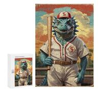 300 PCS Puzzle For Adults Mesozoic Baseball Legend 5 Jigsaws for Adults Relax Games Pattern Assembly Deal As Gifts for The Whole Family 300 PCS