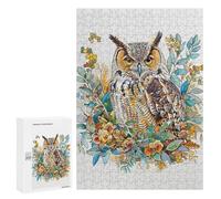 300 PCS Puzzle For Adults Nature Minimalist Owl Jigsaw for Adults Relax Games Staycation Kill Time Deal As Gifts for The Whole Family 300 PCS