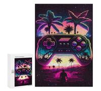 300 PCS Puzzle For Adults Neon Paradise Gaming Horizon Jigsaw Anti-Stress Toys Presents for Women Deal As Gifts for The Whole Family 300 PCS