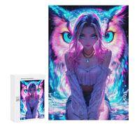 300 PCS Puzzle For Adults Owl Guardian Jigsaws for Adults Puzzle Improve Memory Wishlist with Santa Claus Stress Reduction Gifts 300 PCS