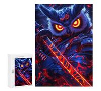 300 PCS Puzzle For Adults Owl Samurai Warrior Jigsaws for Adults Puzzle Improve Memory Wishlist with Santa Claus Stress Reduction Gifts 300 PCS