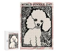 300 PCS Puzzle for Adults POSTER World Poodle Day Puzzle For Teenagerss Improve Memory Fun Activities at Home Stress Reduction Gifts 300 PCS
