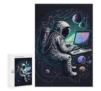 300 PCS Puzzle For Adults Programmer in Space Jigsaw for Adults Relax Games Staycation Kill Time Deal As Gifts for The Whole Family 300 PCS