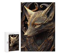 300 PCS Puzzle For Adults Royal Golden Fox Jigsaws for Adults Puzzle Improve Memory Wishlist with Santa Claus Stress Reduction Gifts 300 PCS