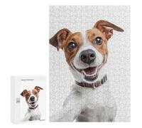 300 PCS Puzzle For Adults Smiling Jack Russell Selfie Dog Jigsaw for Adults Relax Games Staycation Kill Time Deal As Gifts for The Whole Family 300 PCS