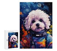 300 PCS Puzzle For Adults Space Pooch Adventure Jigsaw Puzzles for Teenagers Staycation Kill Time Challenging To Complete Educational Family Game 300 PCS
