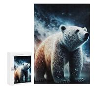300 PCS Puzzle For Adults Space White Bear Jigsaws for Adults Relax Games Pattern Assembly Deal As Gifts for The Whole Family 300 PCS