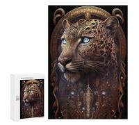 300 PCS Puzzle for Adults Spiritual Cosmic Leopard Puzzle For Teenagers Improve Memory Every Piece Is Unique - Learning Educational Toys 300 PCS