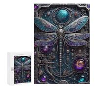 300 PCS Puzzle For Adults Steampunk Dragonfly Jigsaws for Adults Puzzle Improve Memory Wishlist with Santa Claus Stress Reduction Gifts 300 PCS