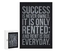 300 PCS Puzzle For Adults Success I Never Owned Jigsaws for Adults Puzzle Enhance Memory Fun Activities at Home for Is Ideal As A Gift 300 PCS