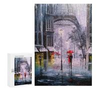 300 PCS Puzzle For Adults The First Snow in Paris Jigsaws for Adults Relax Games Pattern Assembly Deal As Gifts for The Whole Family 300 PCS