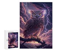 300 PCS Puzzle for Adults Thunderstorm Owl Perch Puzzle For Teenagers Improve Memory Every Piece Is Unique - Learning Educational Toys 300 PCS