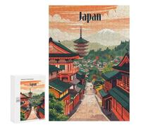 300 PCS Puzzle For Adults Timeless Japan Streets Jigsaws for Adults Relax Games Pattern Assembly Deal As Gifts for The Whole Family 300 PCS