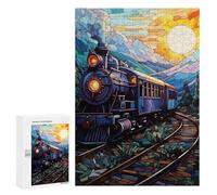 300 PCS Puzzle For Adults Train Journey Jigsaws for Adults Relax Games Pattern Assembly Deal As Gifts for The Whole Family 300 PCS