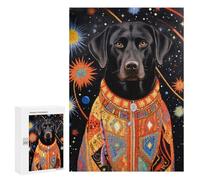 300 PCS Puzzle For Adults Tribal Animal 15 Labrador Jigsaws for Adults Relax Games Pattern Assembly Deal As Gifts for The Whole Family 300 PCS