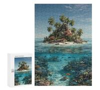 300 PCS Puzzle For Adults Tropical Island Paradise-4 Puzzle For Teenagers Analysis And Logic Help The Brain Exercise Deal As Gifts for The Whole Family 300 PCS