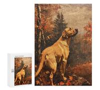 300 PCS Puzzle For Adults Vintage Labrador Retriever Jigsaw for Adults Relax Games Staycation Kill Time Deal As Gifts for The Whole Family 300 PCS