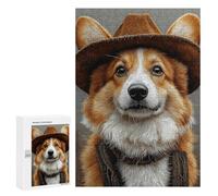 300 PCS Puzzle For Adults Western Corgi Charm Puzzle For Teenagers Analysis And Logic Help The Brain Exercise Deal As Gifts for The Whole Family 300 PCS
