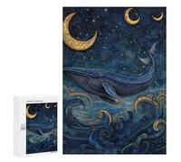 300 PCS Puzzle For Adults Whale Dreams in Moonlight Puzzle For Teenagers Analysis And Logic Help The Brain Exercise Deal As Gifts for The Whole Family 300 PCS
