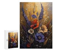 300 PCS Puzzle For Adults Wildflower Field Painting Puzzle For Teenagers Analysis And Logic Help The Brain Exercise Deal As Gifts for The Whole Family 300 PCS