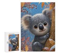 300 PCS Puzzle For Adults Winter Koala in Tree Puzzle For Teenagers Analysis And Logic Help The Brain Exercise Deal As Gifts for The Whole Family 300 PCS