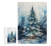 300 PCS Puzzle For Adults Yuletide Tranquility Jigsaw for Adults Relax Games Staycation Kill Time Deal As Gifts for The Whole Family 300 PCS