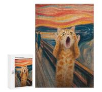 300 PCS Puzzle For Teenagers Cat's Emotional Journey -2 Adult Jigsaw Puzzles Difficult Hard Challenging To Complete Challenging Family Fun Game 300 PCS