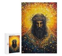 300 PCS Puzzle For Teenagers Jesus Christ Painting Art Adult Jigsaw Puzzles Stress Reliever Challenging To Complete Birthday And Unique Gifts 300 PCS