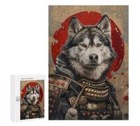 300 PCS Puzzle for Teenagers Samurai Wolf Armor Art Print-1 Puzzle For Teenagers Family Activities Parent-child Interaction Gifts for Friends And Family 300 PCS