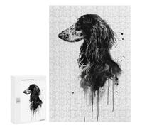 300 PCS Puzzle For Teenagerss Afghan Hound Watercolor Puzzles for Adults Hands-on Game Pattern Assembly Unique Gifts for Birthday And Christmas 300 PCS