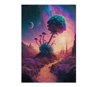 300 PCS Puzzle For Teenagerss Alien Desert Bloom Jigsaw for Adults Brain Teaser Game Analysis And Logic Difficult And Challenge 300 PCS